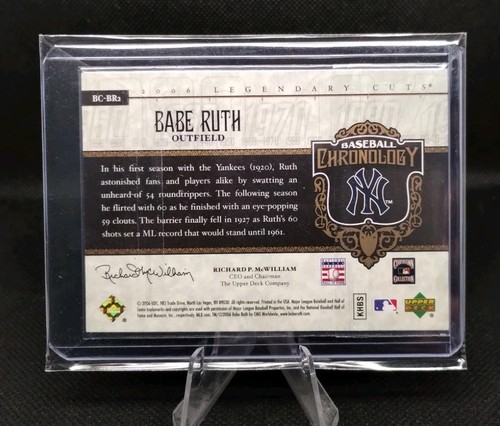 2006 SP Legendary Cuts Babe Ruth ⚾ Chronology #/550 Gold Refractor MINT🔥 - Bild 2 von 6