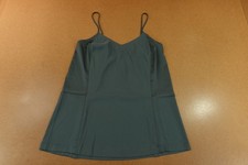 Soma Womens Small Petrol Black Stretch Satin Spaghetti Strap Camisole Top NWT