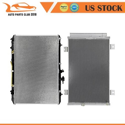 Radiator And AC Condenser Fits 2008 2009 2010 2011 2012 2013 Toyota Highlander