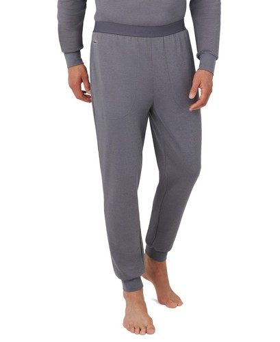Lacoste Mens Straight Fit Thermal Waffle Knit Gray Joggers Size L - Picture 1 of 4