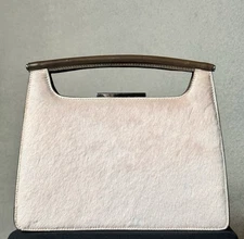 Tanner Krolle haircalf/calf hair (pony-hair) Top Handle Bag- Rare Vintage