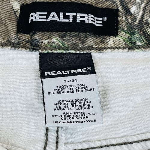 Realtree Pants Xtra S5191-7-C1 Mens 36x34 Woodland Camo Canvas Hunting - Picture 9 of 15