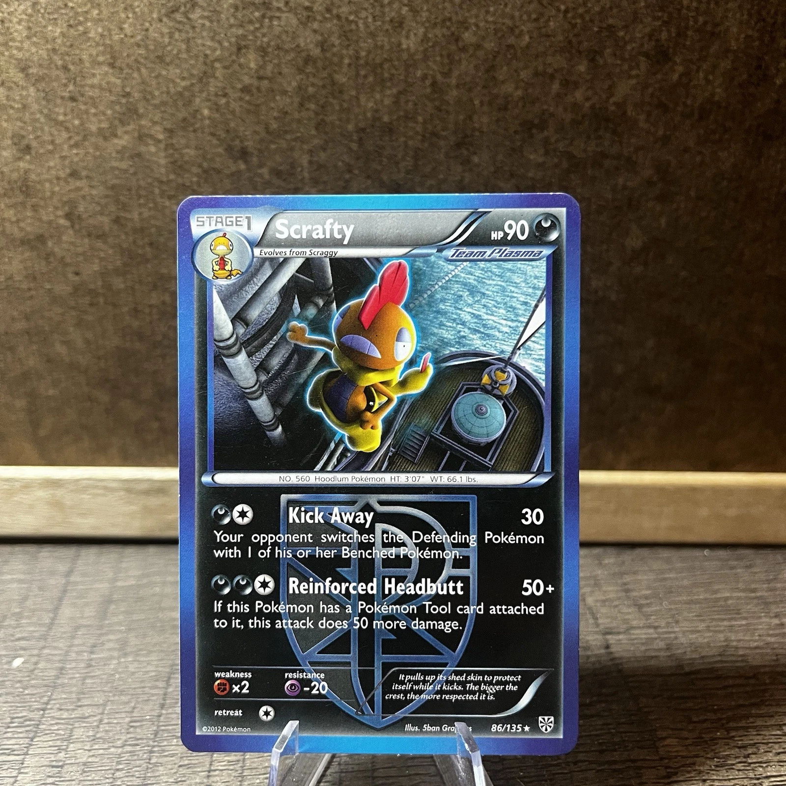 Scrafty (Team Plasma) #86/135 Plasma Storm Pokemon Card