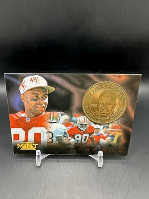 1996 Pinnacle Mint #16 Jerry Rice Gold Coin Rare 49ers HOF