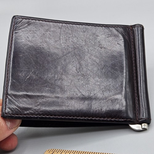 J. Crew Vintage Brown Leather Billfold Wallet Brown Made In Italy $69.99 - Picture 5 of 5