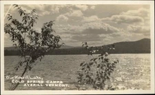 Averill VT Cold Spring Camps Lake View 1900s-20s Real Photo Vintage Postcard