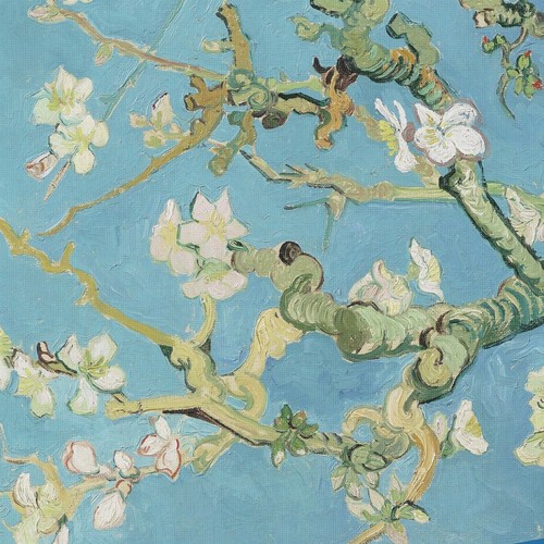 Orenco Originals Vincent Van Gogh Teal Blossoms Counted Cross Stitch Pattern