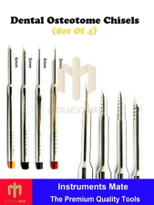 Osteotome Implant Dental Bone Spreader Ridge Splitting Chisel Surgical Set 4 