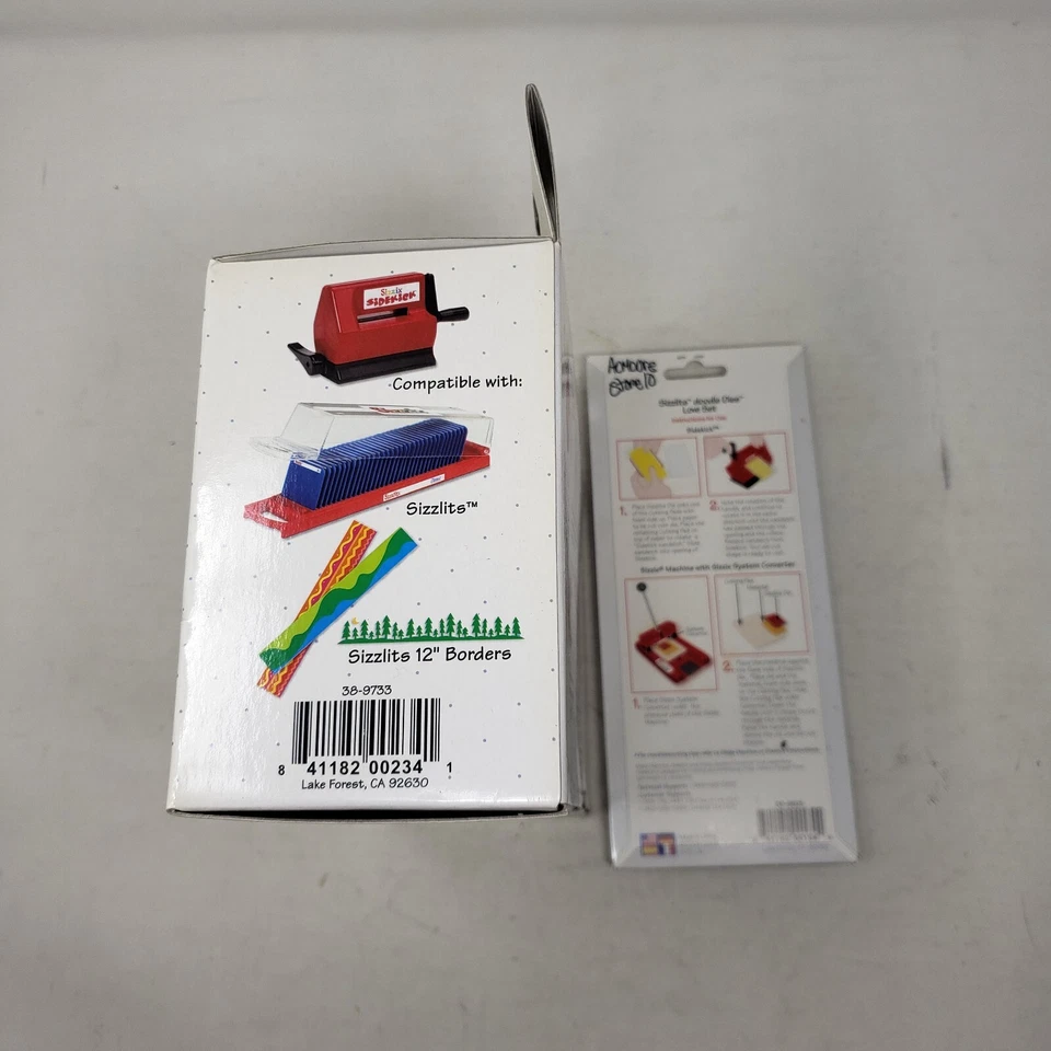 Sizzix Sidekick Sizzlits Doodle Dies Love Set Mini Die Cutting Embossing Machine - Image 4 of 4