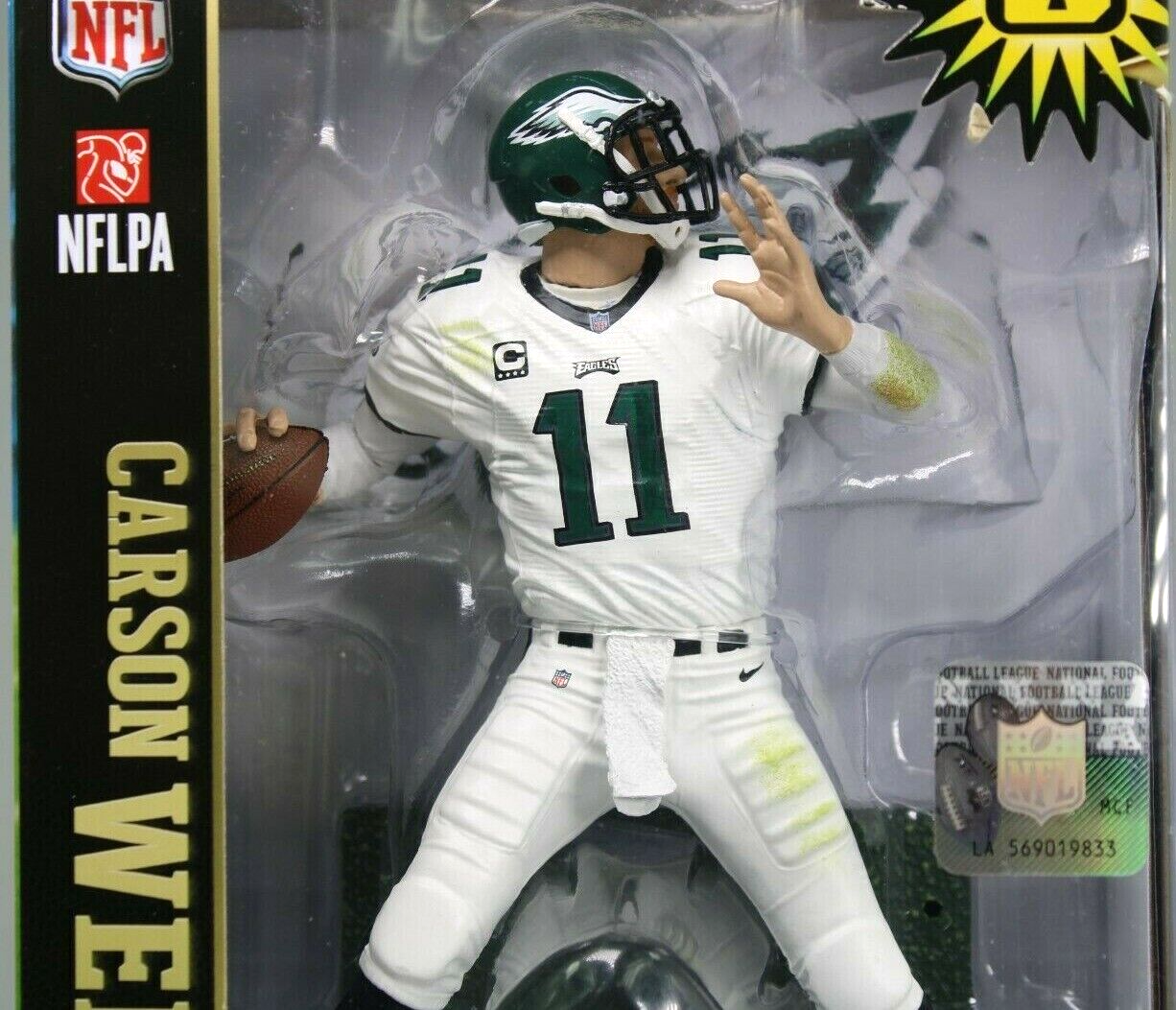 McFarlane Carson Wentz Madden 19 Eagles Colts Ultimate Series 1 Action Figure