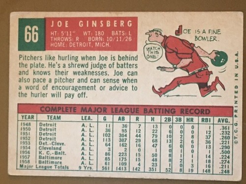 1959 Topps Baseball Singles - Nos 1-299 - Pick Your Card - Complete Your Set - - Bild 85 von 487