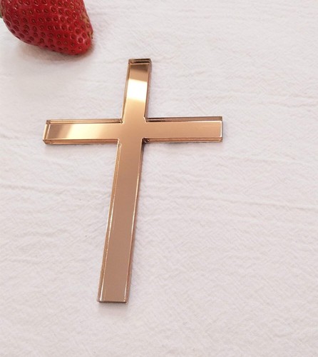 Christening Baptism Confirmation acrylic Cross decorative cake various colours - Picture 15 of 36
