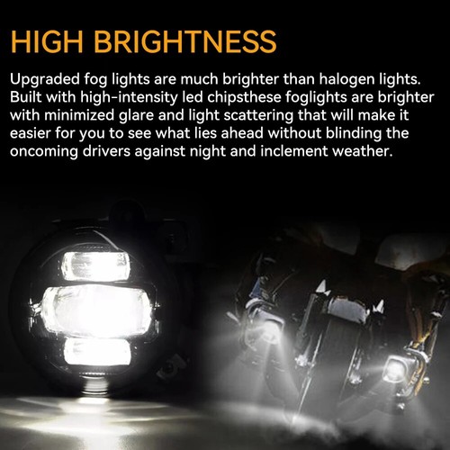 Luz antiniebla LED cromada con soporte de montaje para Honda Goldwing 1800 GL1800 2012-2017 - Imagen 8 de 12