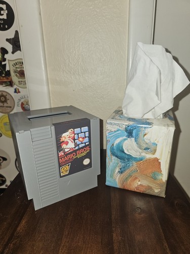 NES Cartridge Nintendo Themed Tissue Box Holder - Mike Tyson Punch-Out Boxing - Picture 12 of 12