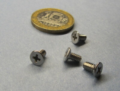 Flat Head Phillips Machine Screw 18-8 Stainless, 5-40 x 1/4'' Length 100 Pcs