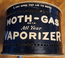 Vintage Moth Tin Empty Moth Eggs & Larvae Ender All Year Vaporizer