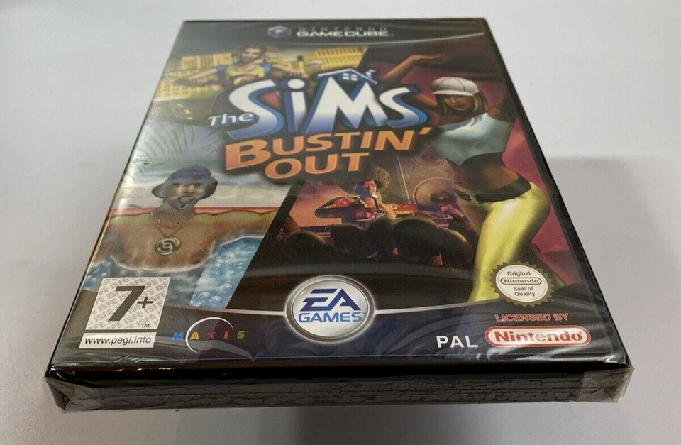 Gamecube The Sims Bustin' Out , ( 2003 ) UK Pal, Brand New Factory Sealed - Image 3 of 4