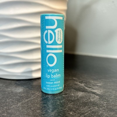 Hello Moisturizing Vegan Lip Balm SPF 15, Sweet Mint CLEAN