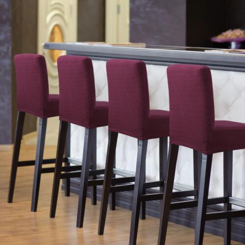 Stretch Bar Stool Covers for Counter Short Back Chair Covers - Picture 2 of 14