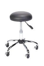 Everyway4all RN-BK High Quality Black Round Stool , Narrow Base for Rapid Task