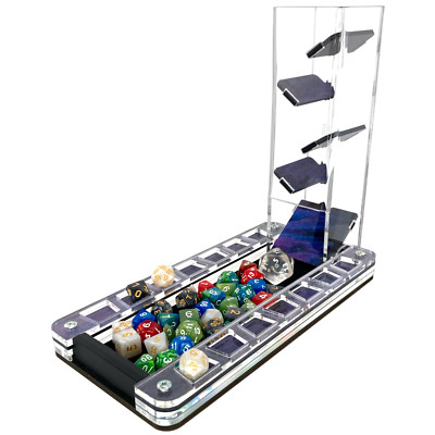 C4Labs Deluxe Dice Tray and Colour Lux Dice Tower Set - Pearlescent