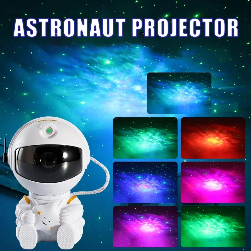 Galaxy Star Projector LED Night Light Star Sky Astronaut Projector Lamp for Deco - 画像3/16