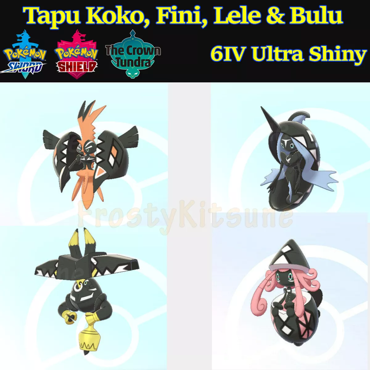 SHINY TAPU KOKO ✨ BATTLE READY / UNTOUCHED ⚡ 6IV + EV ⚡ Pokemon Sword &  Shield