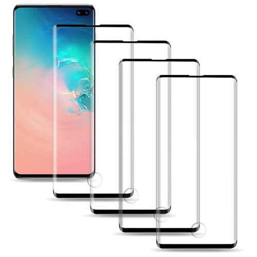For Samsung Galaxy S10 5G Plus S10e S10+ Clear Tempered Glass Screen Protector - Photo 9 sur 15