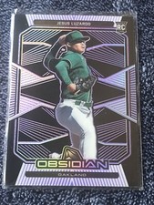 2020 Panini Chronicles Obsidian Electric Etch Purple /99 Jesus Luzardo Rookie RC