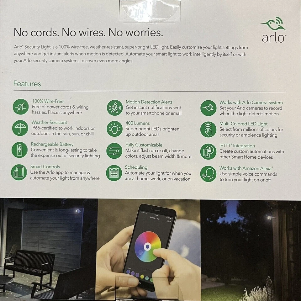 For Parts Arlo ALS1101 Security Light System w/ Smart Light Bridge, No Battery - Image 3 of 4