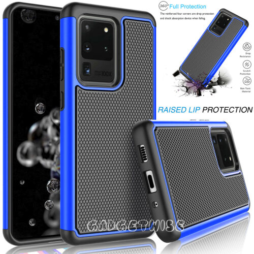 Rugged Armour Silicone Hard Shockproof Case Cover For Samsung Galaxy S20 S10 S9 - Picture 2 of 15