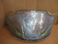 Polaris Edge Windshield 17" Tall, Clear, W/Yellow-Black Extreme Graphics