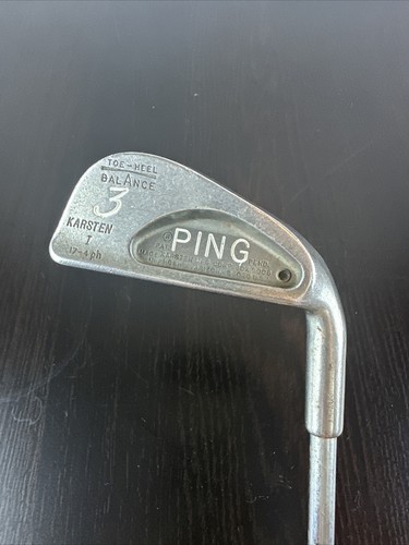 Ping 3 Iron Karsten I RH Stiff Steel Shaft 39" Black Dot 17-4 ph Golf Pride