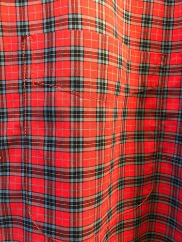 LL Bean Herren rot kariertes Button Down Hemd XL-Tall Langarm knitterarm - Bild 8 von 9