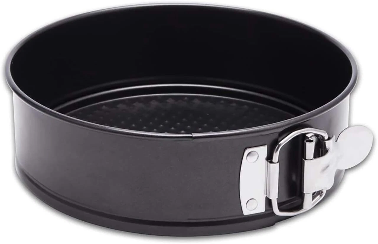 HIWARE 7 Inch Non-stick Springform Pan/Cheesecake Pan/Leakproof 7-Inch, Black