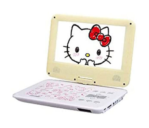 AVOX ADP-9030MKTY-Y (AVOX) 9-inch Portable DVD Player Hello Kitty Model (Yellow) - Foto 2 di 12