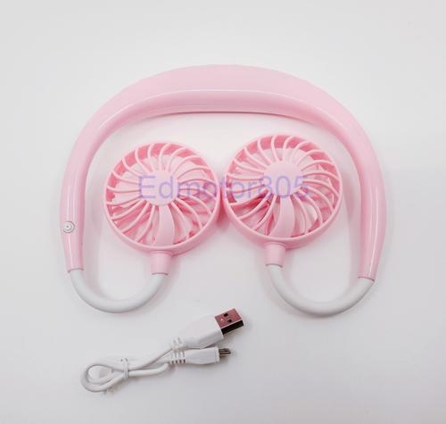 Hand Free Personal Fan USB Rechargeable Wearable Necklace Mini Sports Travel Fan - Picture 7 of 10