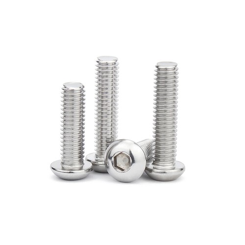 M8 M10 M12 Button Head Socket Cap Screws Allen Bolts Hex Drive Stainless Steel - Picture 9 of 11