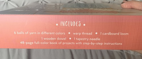 NEW Woven Wall Hangings: Book and Kit Crochet Weaving Knitting Set-8 Designs - Picture 4 of 4