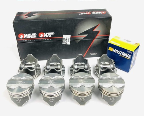 SPEED PRO Hypereutectic Flat Top Pistons/8+CAST Rings for Chrysler ...