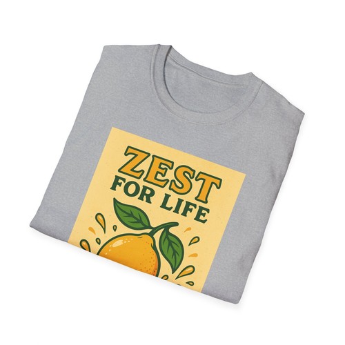 Zest for Life Unisex T-Shirt, Fun Tee, Gift for Citrus Lovers, Summer Vibes, - Picture 13 of 25