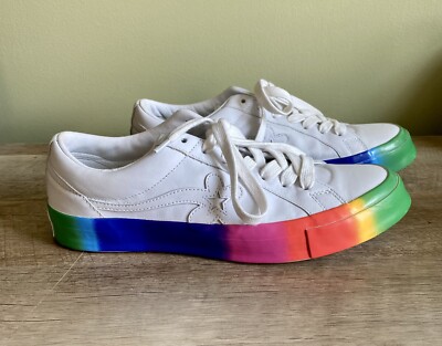 Converse Golf le Fleur One Star Ox Rainbow Sneaker Mens 12 Fashion  