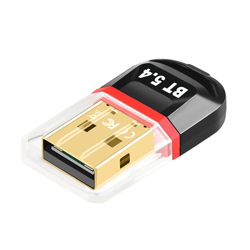 USB BT 5.4 Dongle Adapter BT 5.4 Dongle Receiver Support Win11/10/8.1 (Red) UK - Afbeelding 6 van 11