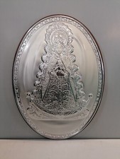 Icona Sacra, Quadro in Argento Vergine del Rocio, Ag 925. 43x31