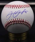 Josh Johnson Signed Rawlings OML Baseball Florida Marlins Autograph D12983