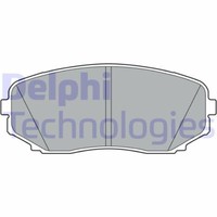 Delphi LP3399 Bremsbelagsatz, Scheibenbremse FüR Mitsubishi