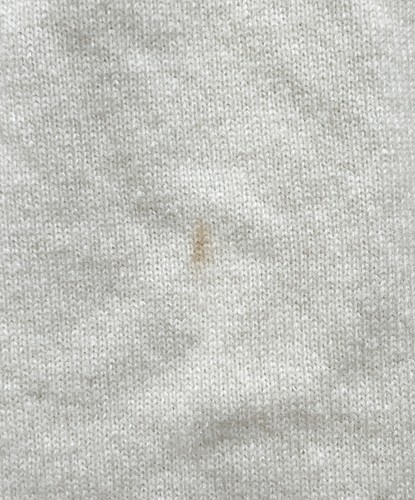 Play Comme Des Garcons Wool White Heart Patch Cardigan beige Men's Size L - Picture 6 of 6