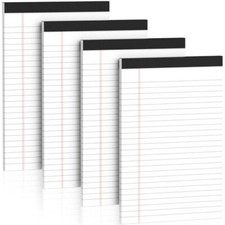 5" x 8" Note Pads 4 Pack of Legal Pads 21lb Notepad College Ruled Legal Pad 3...