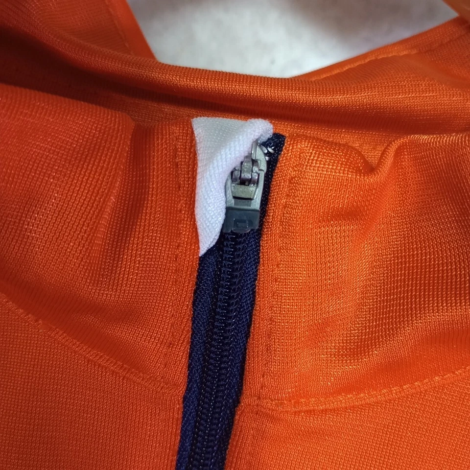 Camisa Polo Sport Ralph Lauren 1/4 Cremallera Para Hombre Grande Manga Corta Naranja Azul Golf Foto 4 de 4