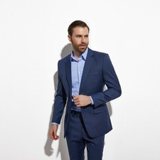 Tailor-Made Gorgeous Dark Blue Men Suit,Custom Made Fashion Men Business Suit